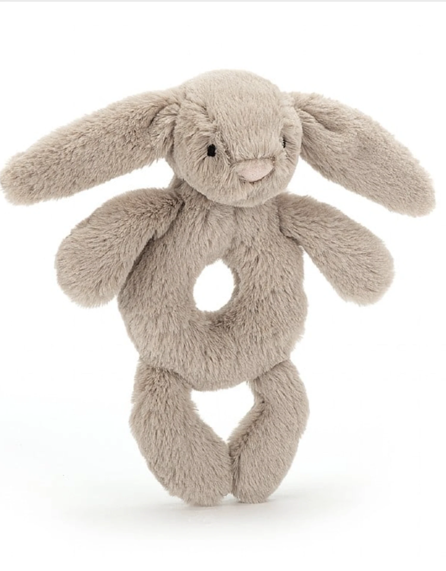 Jellycat Bashful Beige Bunny Ring Rattle 3 Jellycat Bashful Beige Bunny Ring Rattle