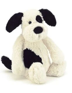 Jellycat Bashful Black & Cream Puppy Medium