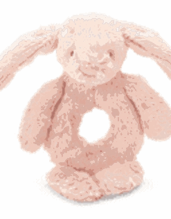 Jellycat Bashful Blush Bunny Ring Rattle