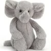 Jellycat Medium Bashful Elephant 1 Jellycat Medium Bashful Elephant -Little Kids Care Shop jellycat inc jellycat medium bashful elephant