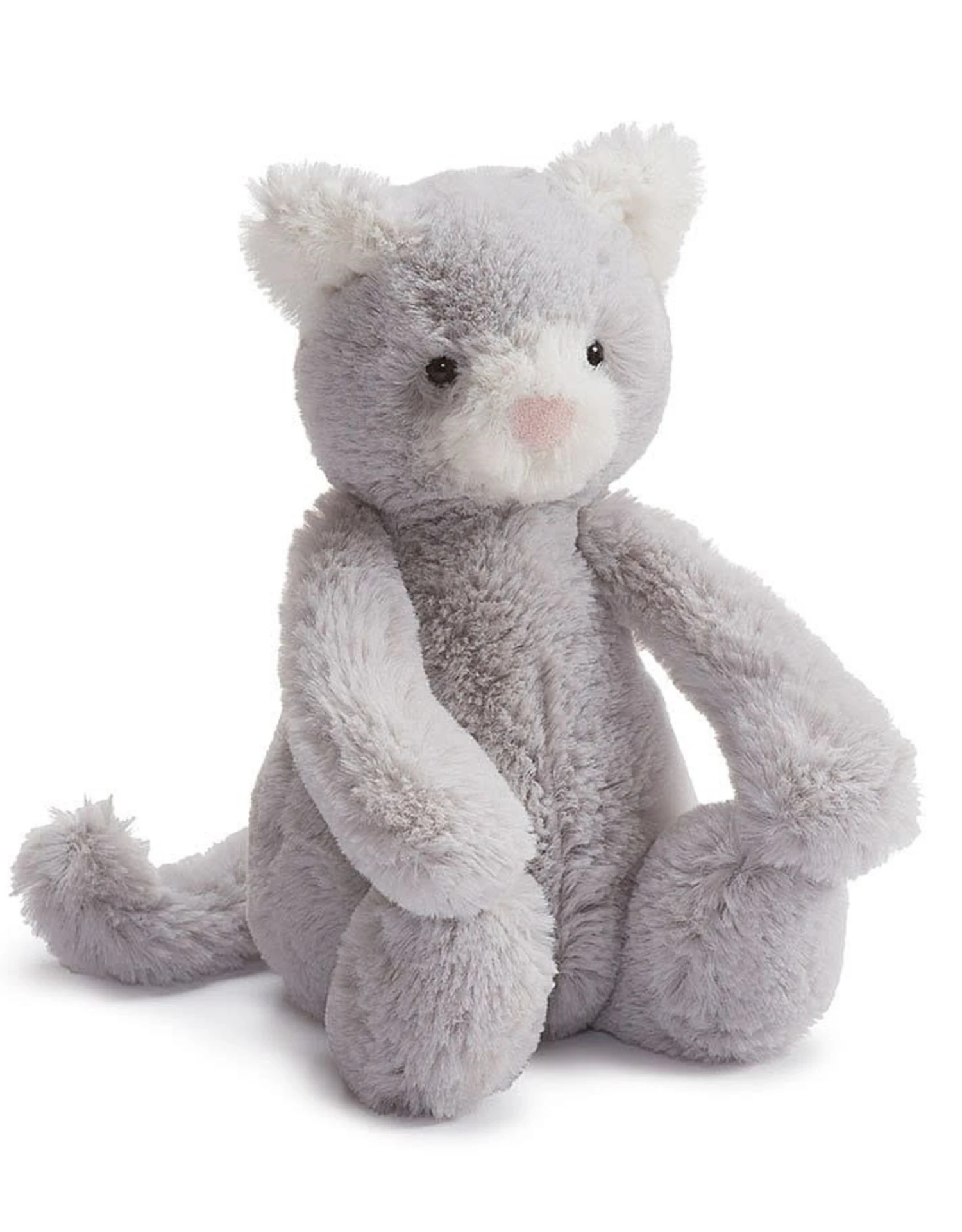 Jellycat Medium Bashful Grey Kitten 3 Jellycat Medium Bashful Grey Kitten