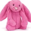 Jellycat Medium Bashful Hot Pink Bunny 1 Jellycat Medium Bashful Hot Pink Bunny -Little Kids Care Shop jellycat inc jellycat medium bashful hot pink bunn