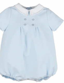 Boy Bubble W/Stitches Blue