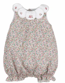 Petal Collar Bubble Aqua Print