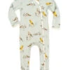 Milkbarn Bamboo Footed Romper Blue Birds