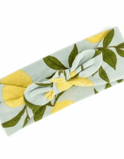 Milkbarn Lemon Cotton Knotted Headband