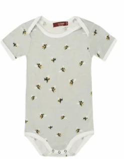 Milkbarn Short Sleeve One Piece Bumble Bee