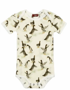 Milkbarn Short Sleeve One Piece Duck