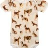 Milkbarn Short Sleeve One Piece Natural Dog -Little Kids Care Shop milkbarn milkbarn short sleeve one piece natural d