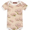 Milkbarn Short Sleeve One Piece Water Lillies 1 Milkbarn Short Sleeve One Piece Water Lillies -Little Kids Care Shop milkbarn milkbarn short sleeve one piece water lil