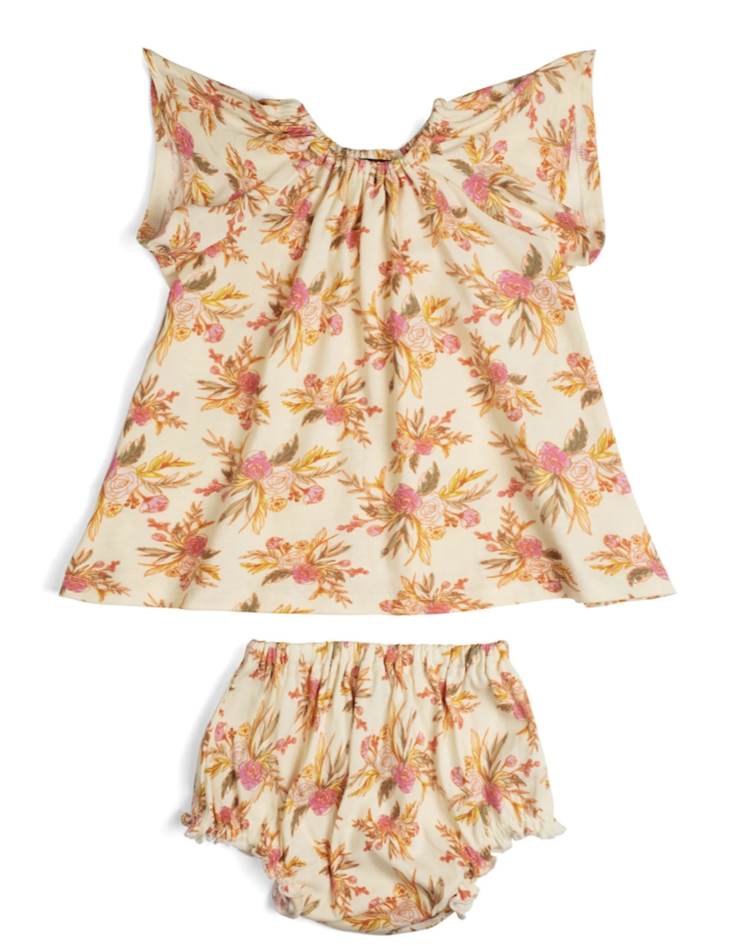 Milkbarn Short Sleeve Peasant Dress W/Bloomers Vintage Floral 3 Milkbarn Short Sleeve Peasant Dress W/Bloomers Vintage Floral