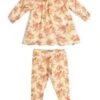 Milkbarn Vintage Floral Cotton Long Sleeve Dress & Legging Set
